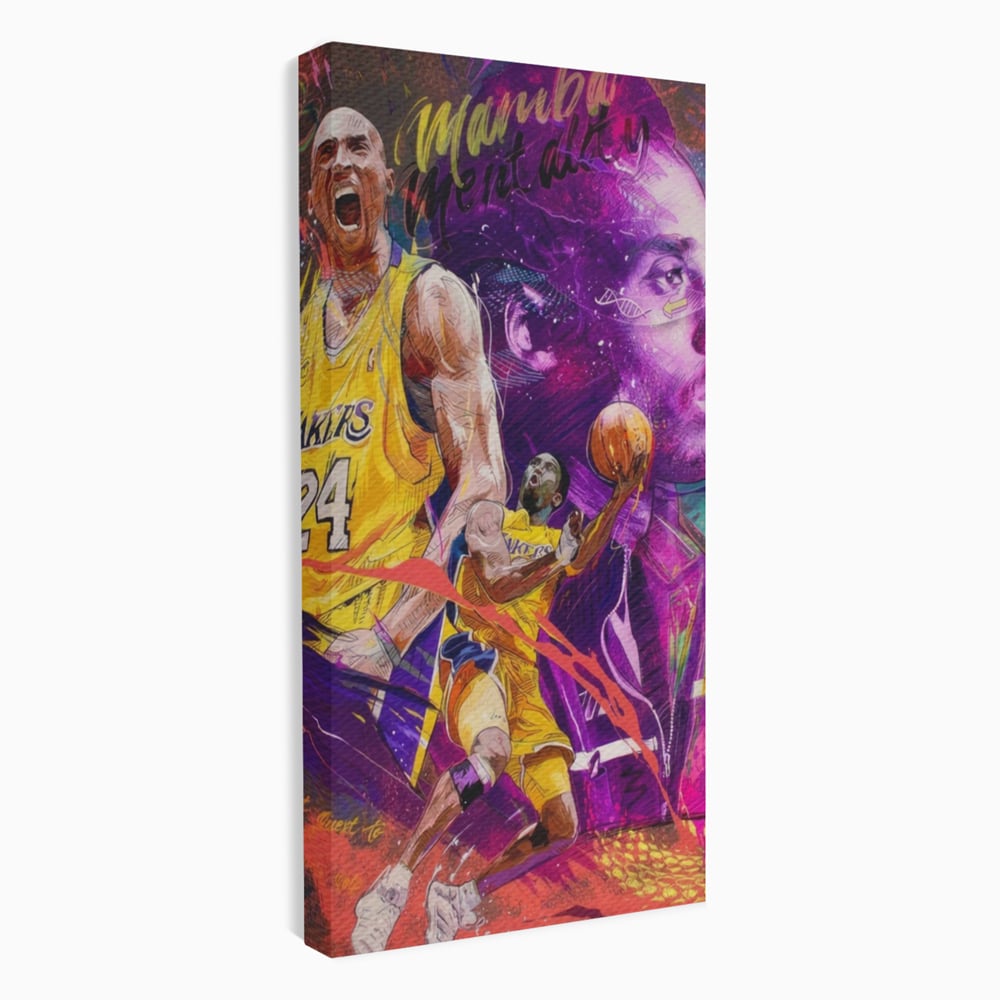 Leinwand Leinwandbilder Premium LuxCanva® A1353, Kobe Bryant , Wohnen, Basketball, NBA, Sportverein, Lakers, Lebendige Farben