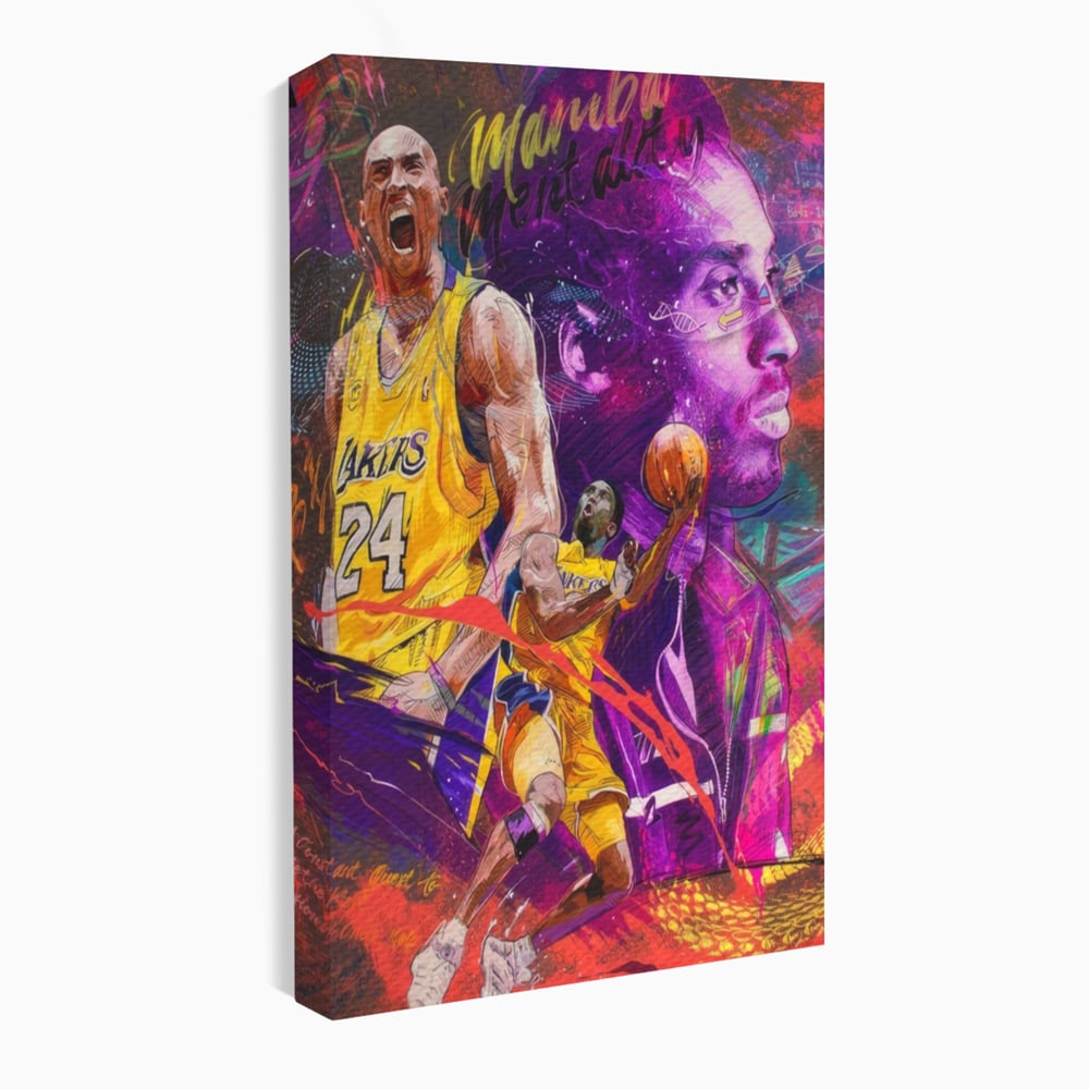 Leinwand Leinwandbilder Premium LuxCanva® A1353, Kobe Bryant , Wohnen, Basketball, NBA, Sportverein, Lakers, Lebendige Farben