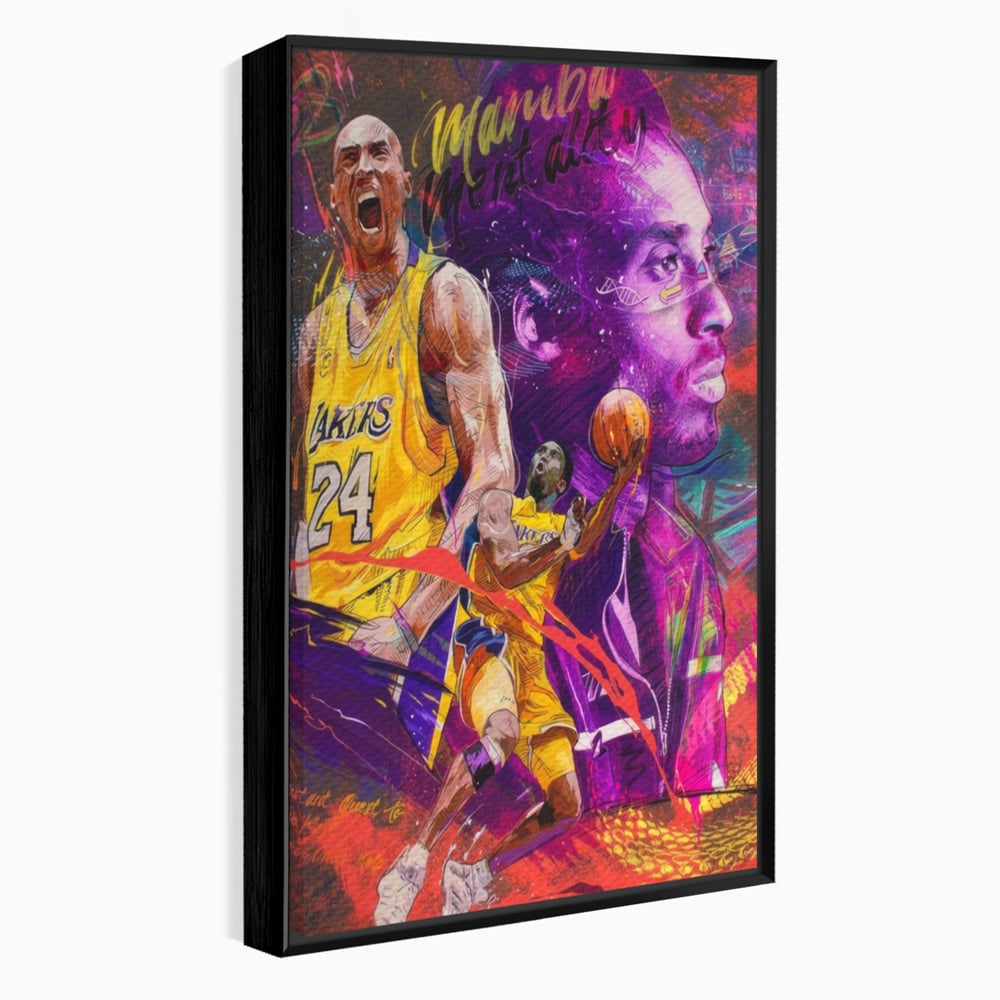 Leinwand Leinwandbilder Premium LuxCanva® A1353, Kobe Bryant , Wohnen, Basketball, NBA, Sportverein, Lakers, Lebendige Farben
