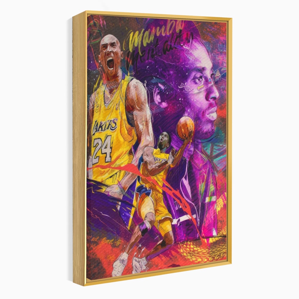 Leinwand Leinwandbilder Premium LuxCanva® A1353, Kobe Bryant , Wohnen, Basketball, NBA, Sportverein, Lakers, Lebendige Farben