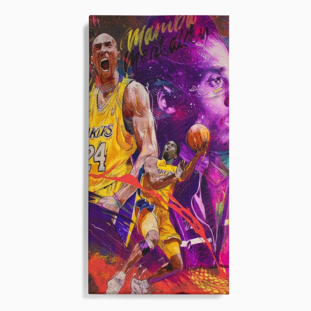 Leinwand Leinwandbilder Premium LuxCanva® A1353, Kobe Bryant , Wohnen, Basketball, NBA, Sportverein, Lakers, Lebendige Farben