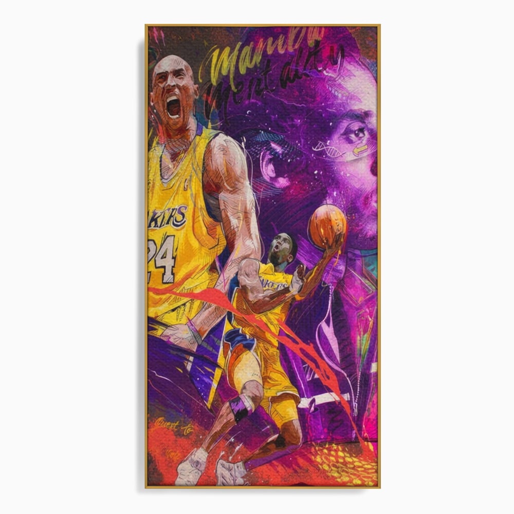 Leinwand Leinwandbilder Premium LuxCanva® A1353, Kobe Bryant , Wohnen, Basketball, NBA, Sportverein, Lakers, Lebendige Farben