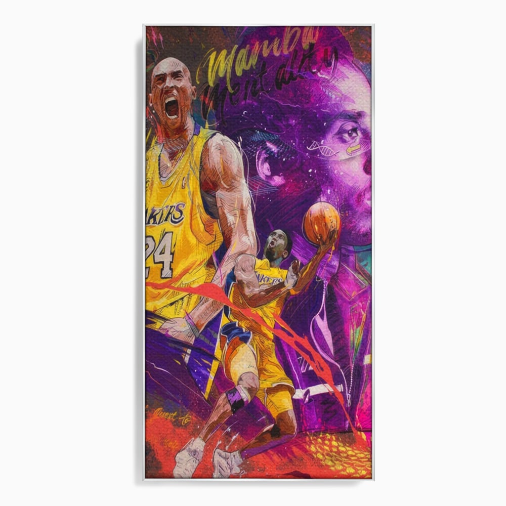 Leinwand Leinwandbilder Premium LuxCanva® A1353, Kobe Bryant , Wohnen, Basketball, NBA, Sportverein, Lakers, Lebendige Farben