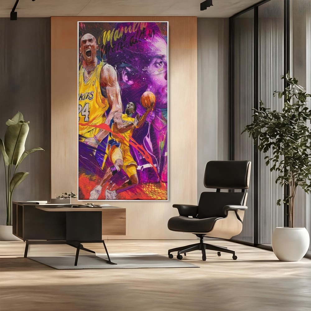 Leinwand Leinwandbilder Premium LuxCanva® A1353, Kobe Bryant , Wohnen, Basketball, NBA, Sportverein, Lakers, Lebendige Farben