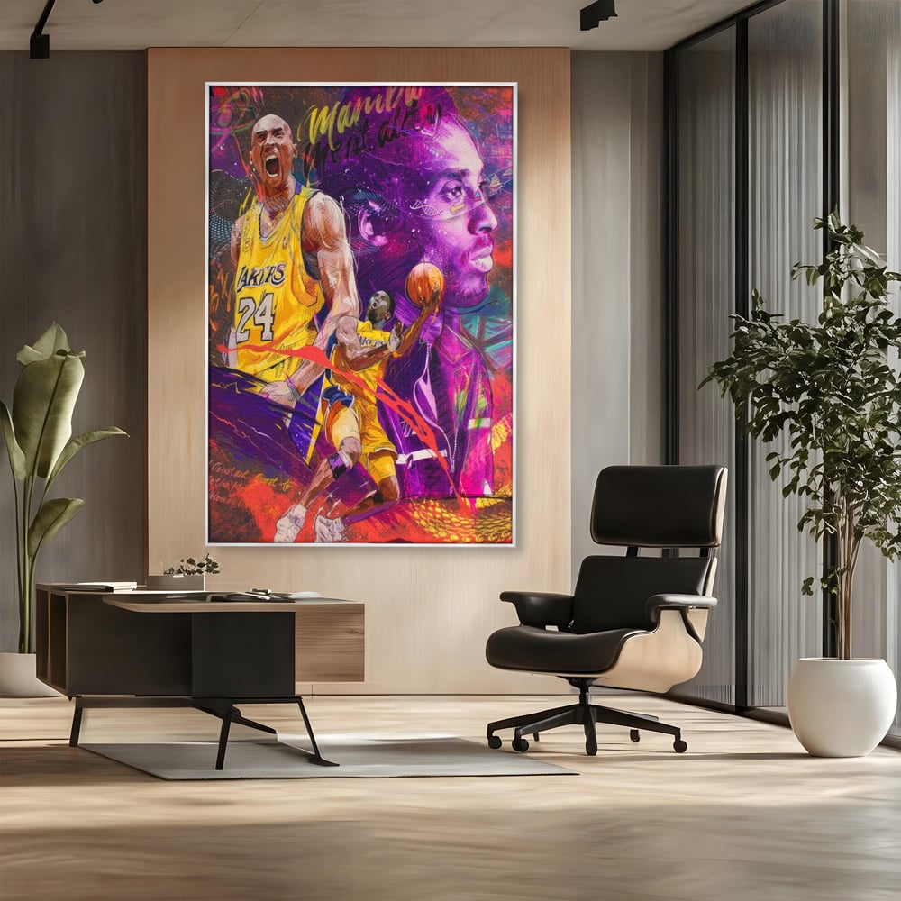 Leinwand Leinwandbilder Premium LuxCanva® A1353, Kobe Bryant , Wohnen, Basketball, NBA, Sportverein, Lakers, Lebendige Farben