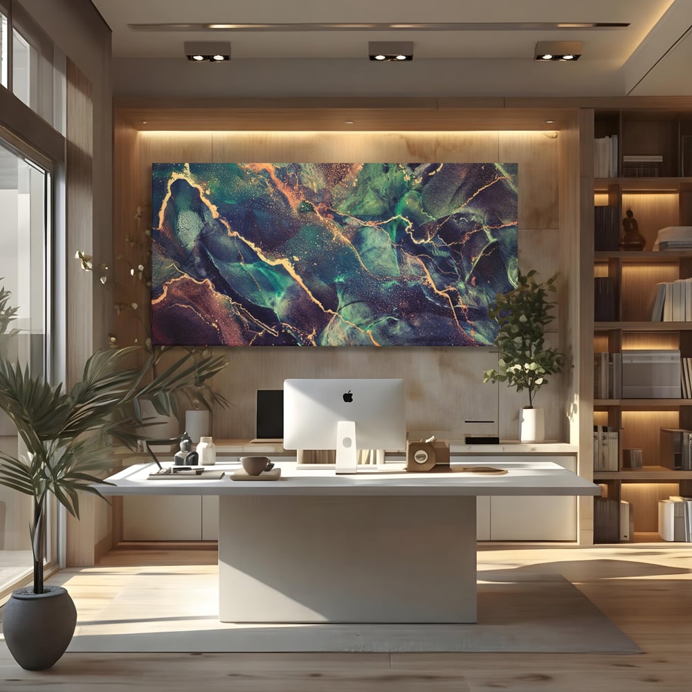 Tablou Canvas Premium LuxCanva® A1355, Abstract Dream , Dormitor, Natural Pigment, Luxury Art, Living, Culori Vibrante