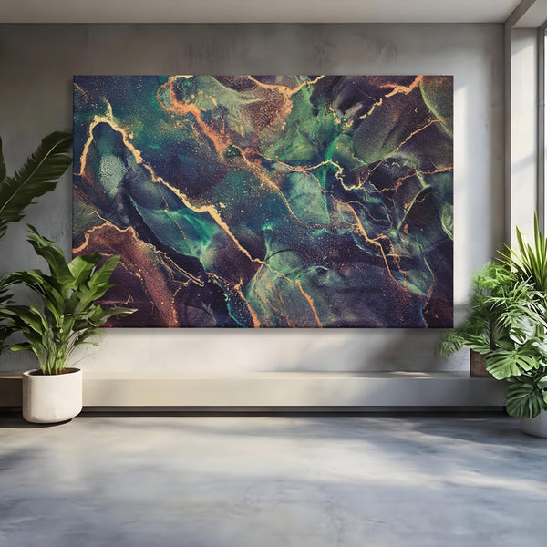Tablou Canvas Premium LuxCanva® A1355, Abstract Dream , Dormitor, Natural Pigment, Luxury Art, Living, Culori Vibrante