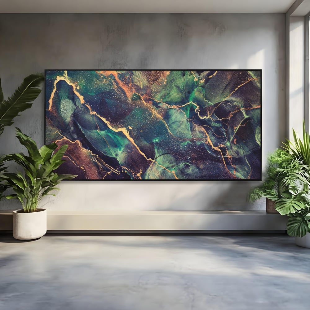 Tablou Canvas Premium LuxCanva® A1355, Abstract Dream , Dormitor, Natural Pigment, Luxury Art, Living, Culori Vibrante