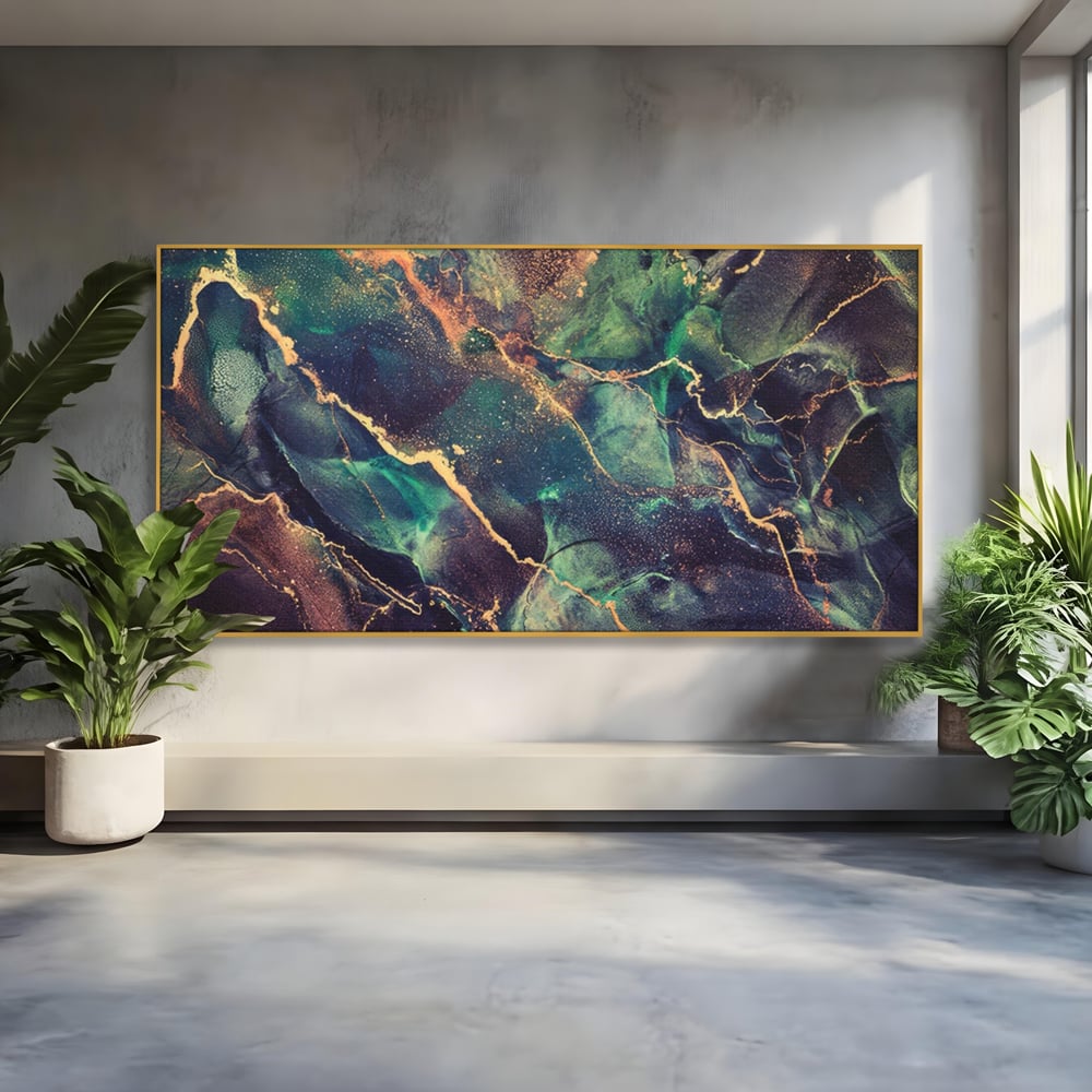 Tablou Canvas Premium LuxCanva® A1355, Abstract Dream , Dormitor, Natural Pigment, Luxury Art, Living, Culori Vibrante