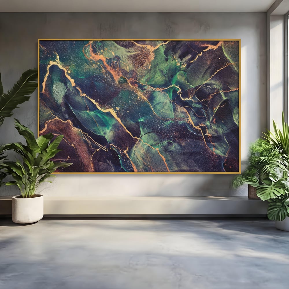 Tablou Canvas Premium LuxCanva® A1355, Abstract Dream , Dormitor, Natural Pigment, Luxury Art, Living, Culori Vibrante