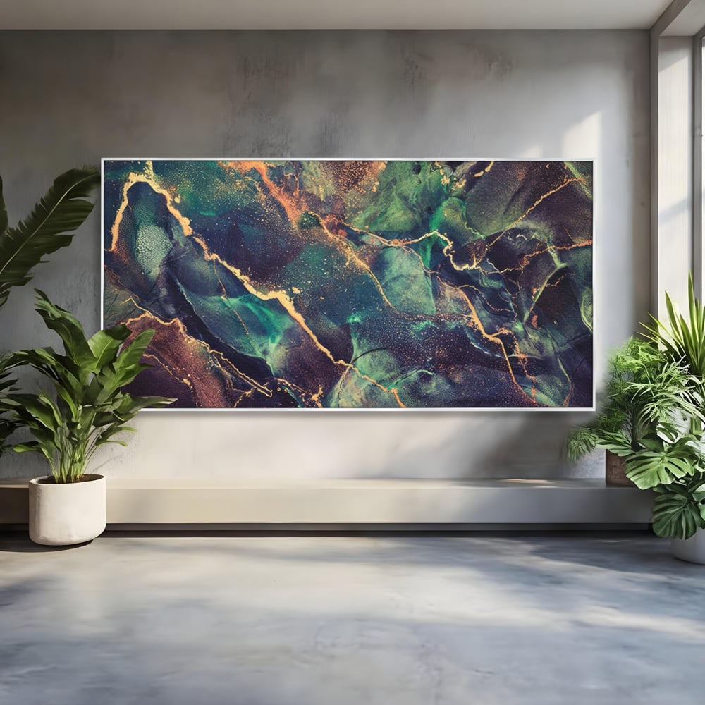 Tablou Canvas Premium LuxCanva® A1355, Abstract Dream , Dormitor, Natural Pigment, Luxury Art, Living, Culori Vibrante