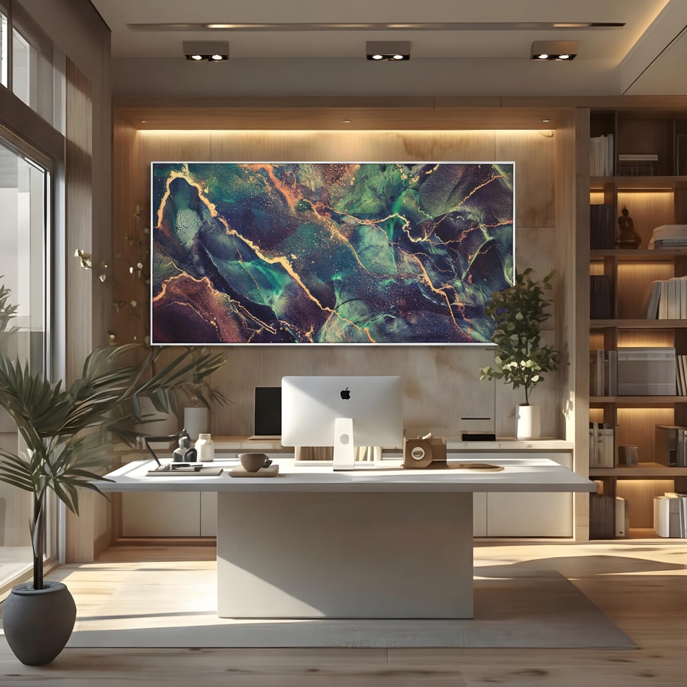 Tablou Canvas Premium LuxCanva® A1355, Abstract Dream , Dormitor, Natural Pigment, Luxury Art, Living, Culori Vibrante