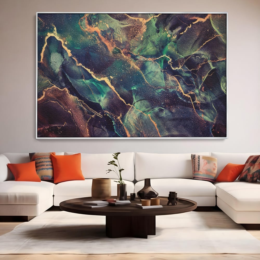 Tablou Canvas Premium LuxCanva® A1355, Abstract Dream , Dormitor, Natural Pigment, Luxury Art, Living, Culori Vibrante