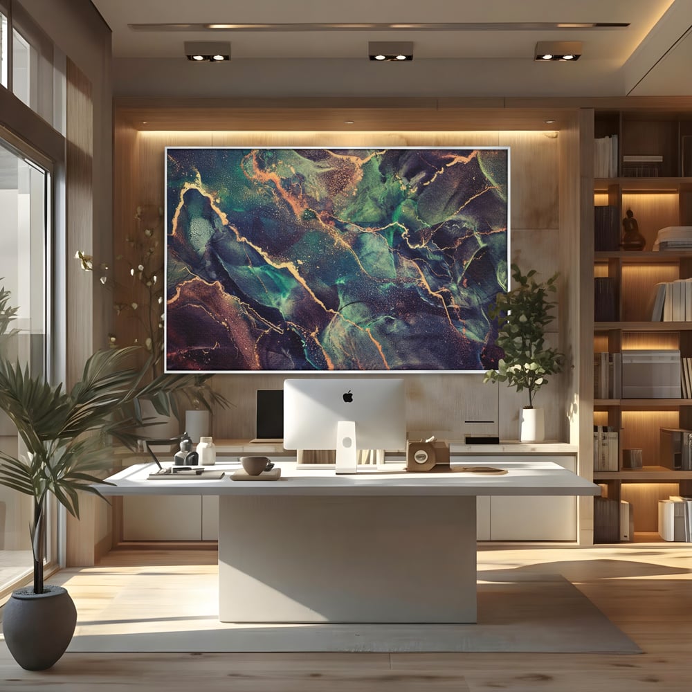 Tablou Canvas Premium LuxCanva® A1355, Abstract Dream , Dormitor, Natural Pigment, Luxury Art, Living, Culori Vibrante