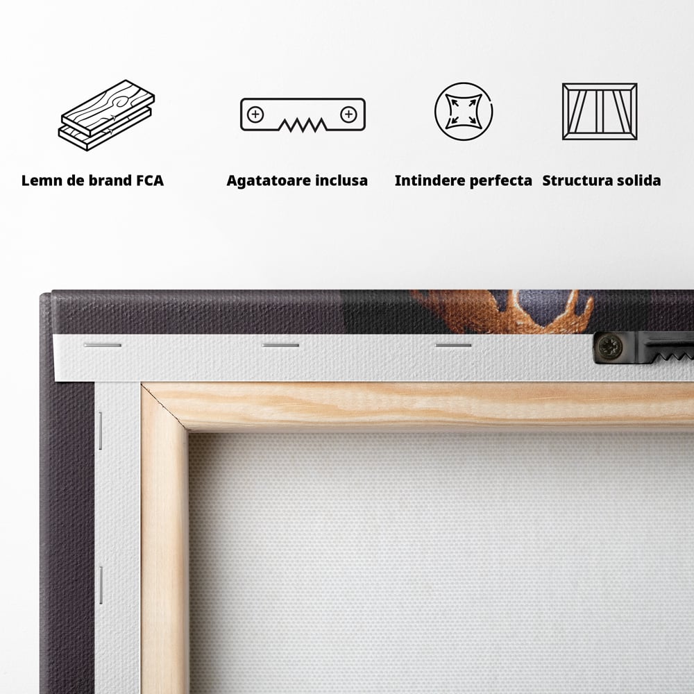 Tablou Canvas Premium LuxCanva® A1359, The Chocolate Girl , Ciocolata, Floare, Dormitor, Femeie, Living, Culori Vibrante