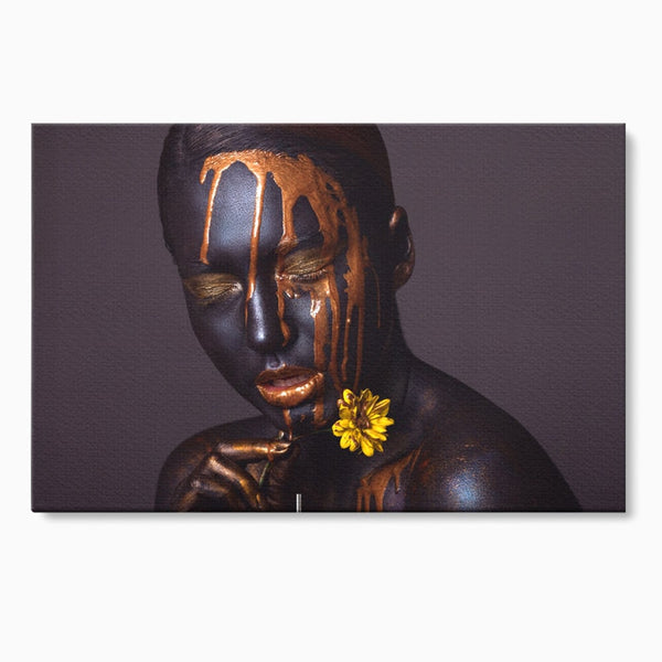 Tablou Canvas Premium LuxCanva® A1359, The Chocolate Girl , Ciocolata, Floare, Dormitor, Femeie, Living, Culori Vibrante