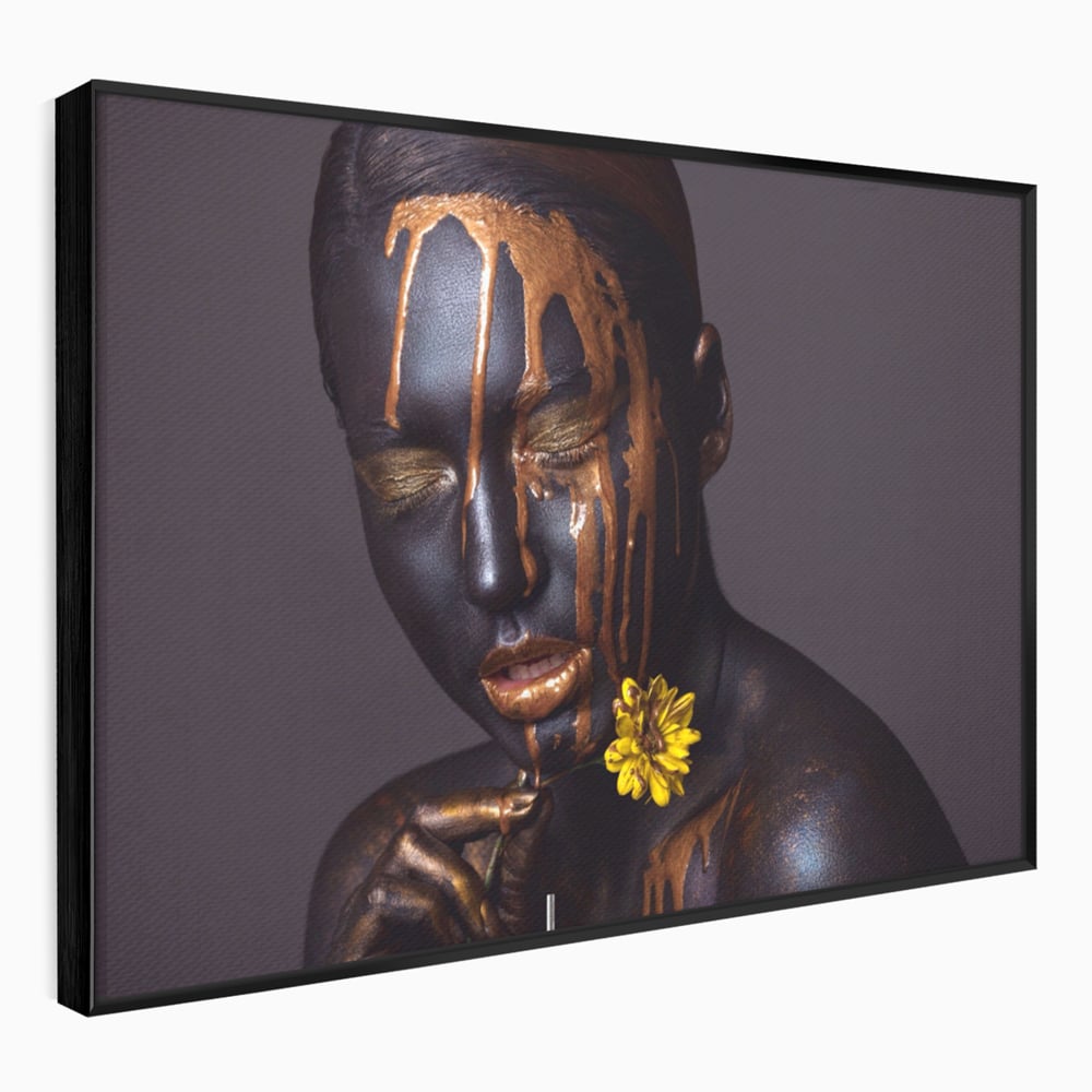 Tablou Canvas Premium LuxCanva® A1359, The Chocolate Girl , Ciocolata, Floare, Dormitor, Femeie, Living, Culori Vibrante