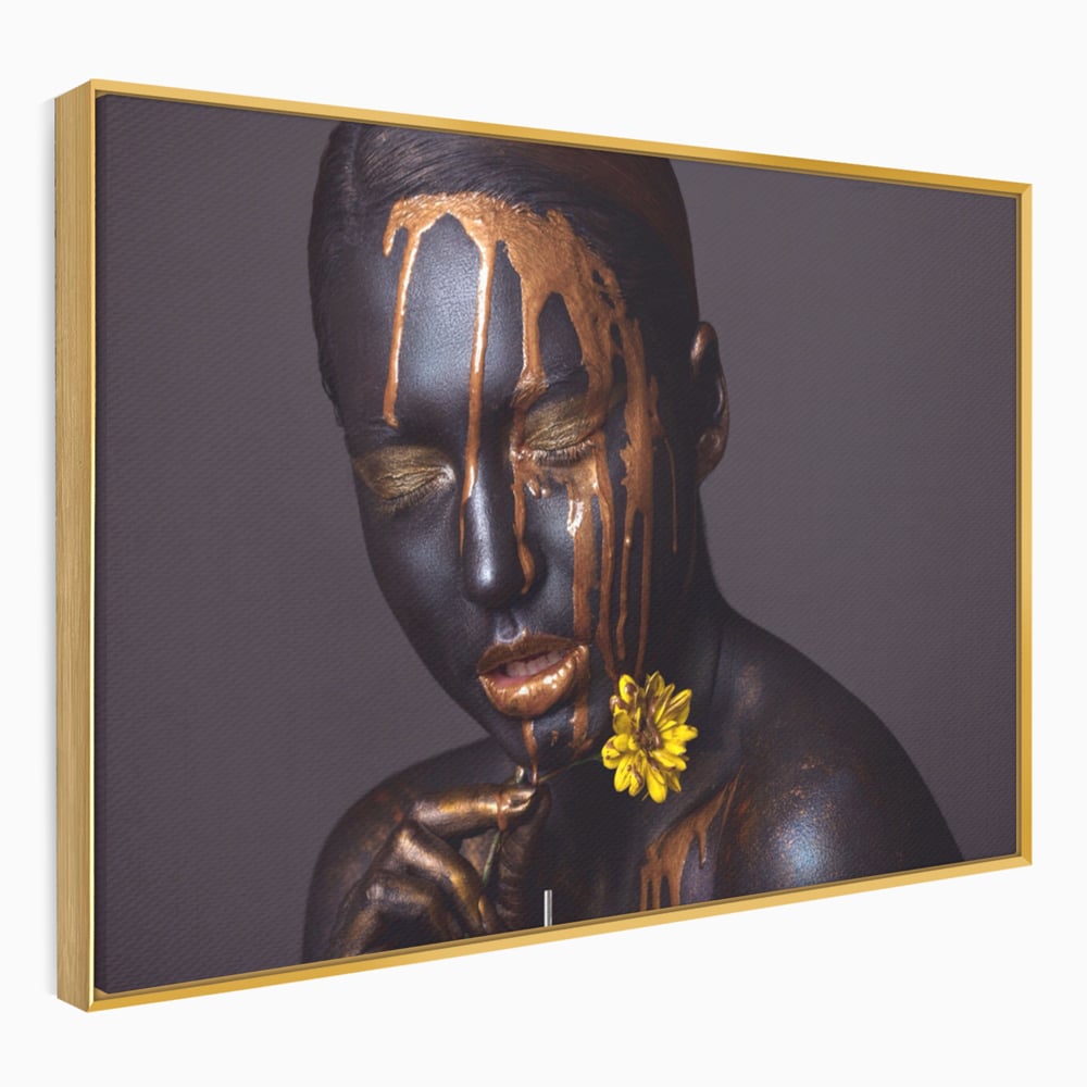 Tablou Canvas Premium LuxCanva® A1359, The Chocolate Girl , Ciocolata, Floare, Dormitor, Femeie, Living, Culori Vibrante