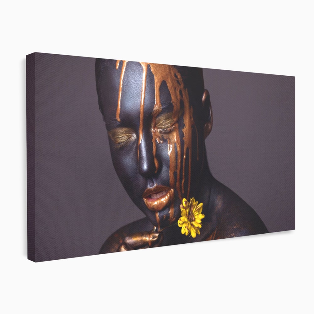 Tablou Canvas Premium LuxCanva® A1359, The Chocolate Girl , Ciocolata, Floare, Dormitor, Femeie, Living, Culori Vibrante
