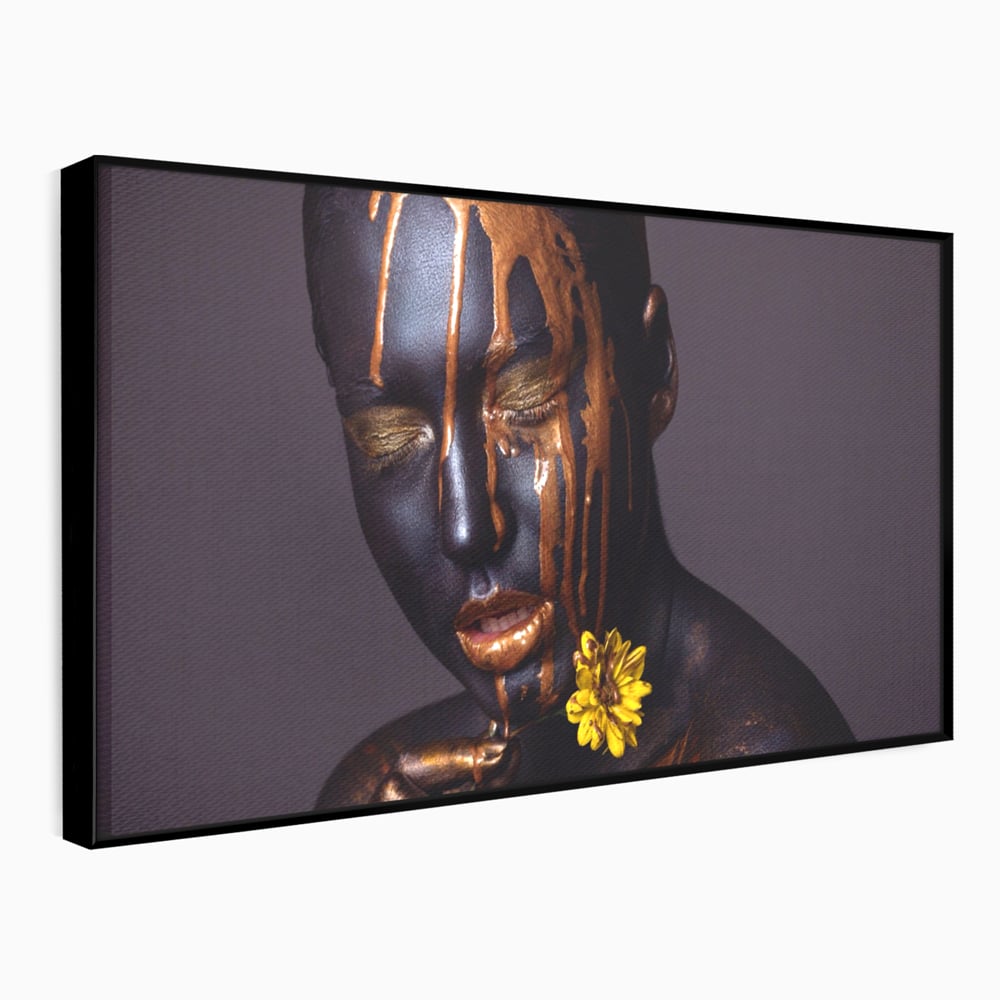 Tablou Canvas Premium LuxCanva® A1359, The Chocolate Girl , Ciocolata, Floare, Dormitor, Femeie, Living, Culori Vibrante