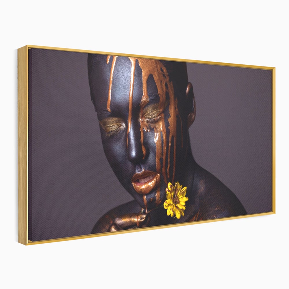 Tablou Canvas Premium LuxCanva® A1359, The Chocolate Girl , Ciocolata, Floare, Dormitor, Femeie, Living, Culori Vibrante