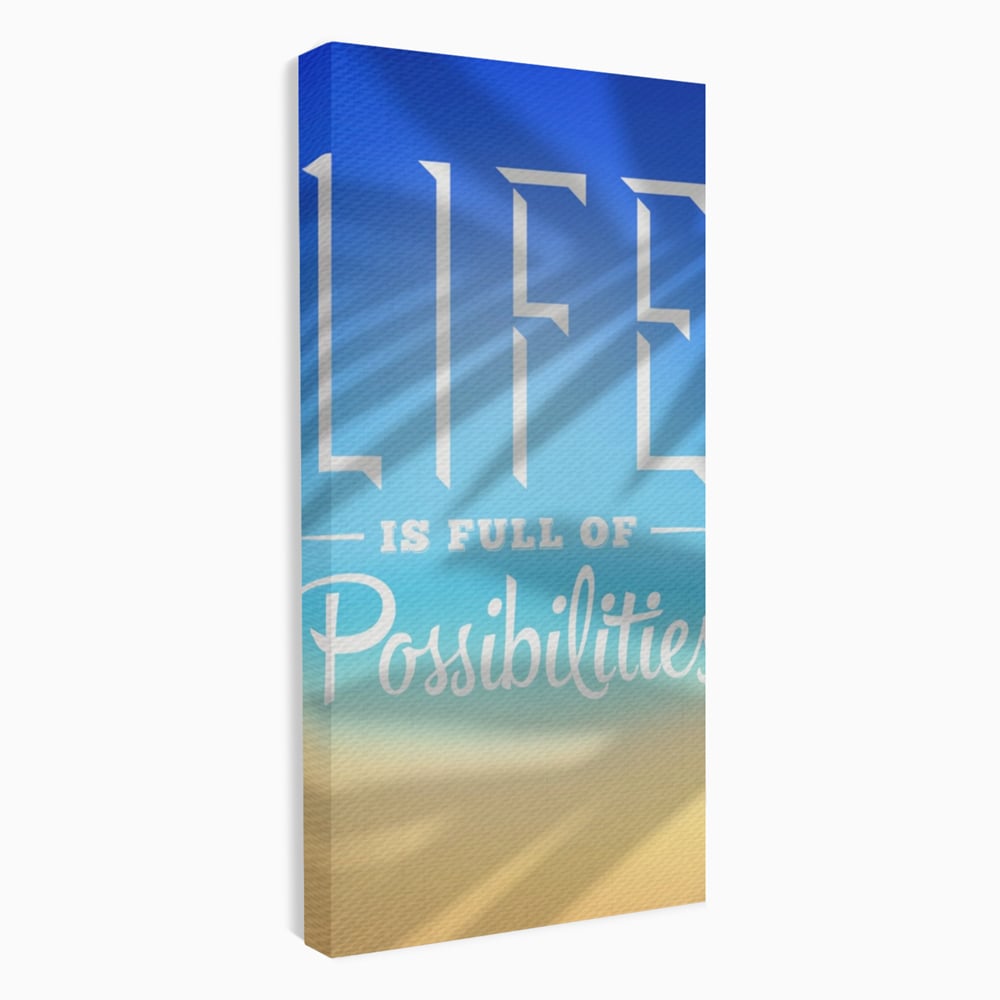 Tablou Canvas Premium LuxCanva® A1360, Possibilities Life , Living, Motivational, Munca, Inspirational, Birou, Culori Vibrante