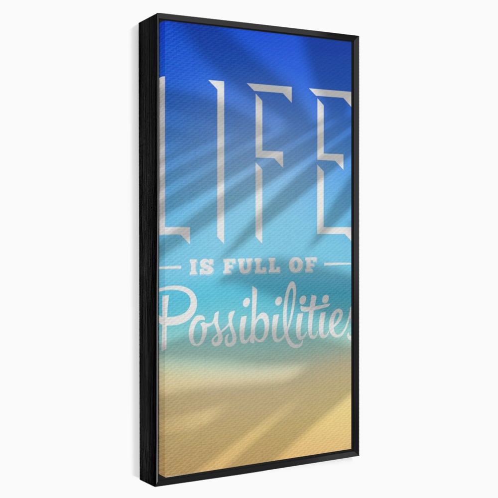 Tablou Canvas Premium LuxCanva® A1360, Possibilities Life , Living, Motivational, Munca, Inspirational, Birou, Culori Vibrante