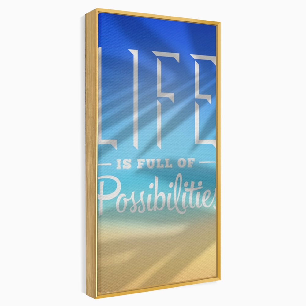 Tablou Canvas Premium LuxCanva® A1360, Possibilities Life , Living, Motivational, Munca, Inspirational, Birou, Culori Vibrante