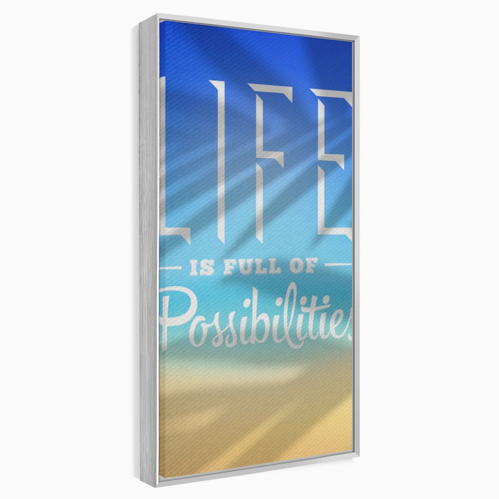 Tablou Canvas Premium LuxCanva® A1360, Possibilities Life , Living, Motivational, Munca, Inspirational, Birou, Culori Vibrante