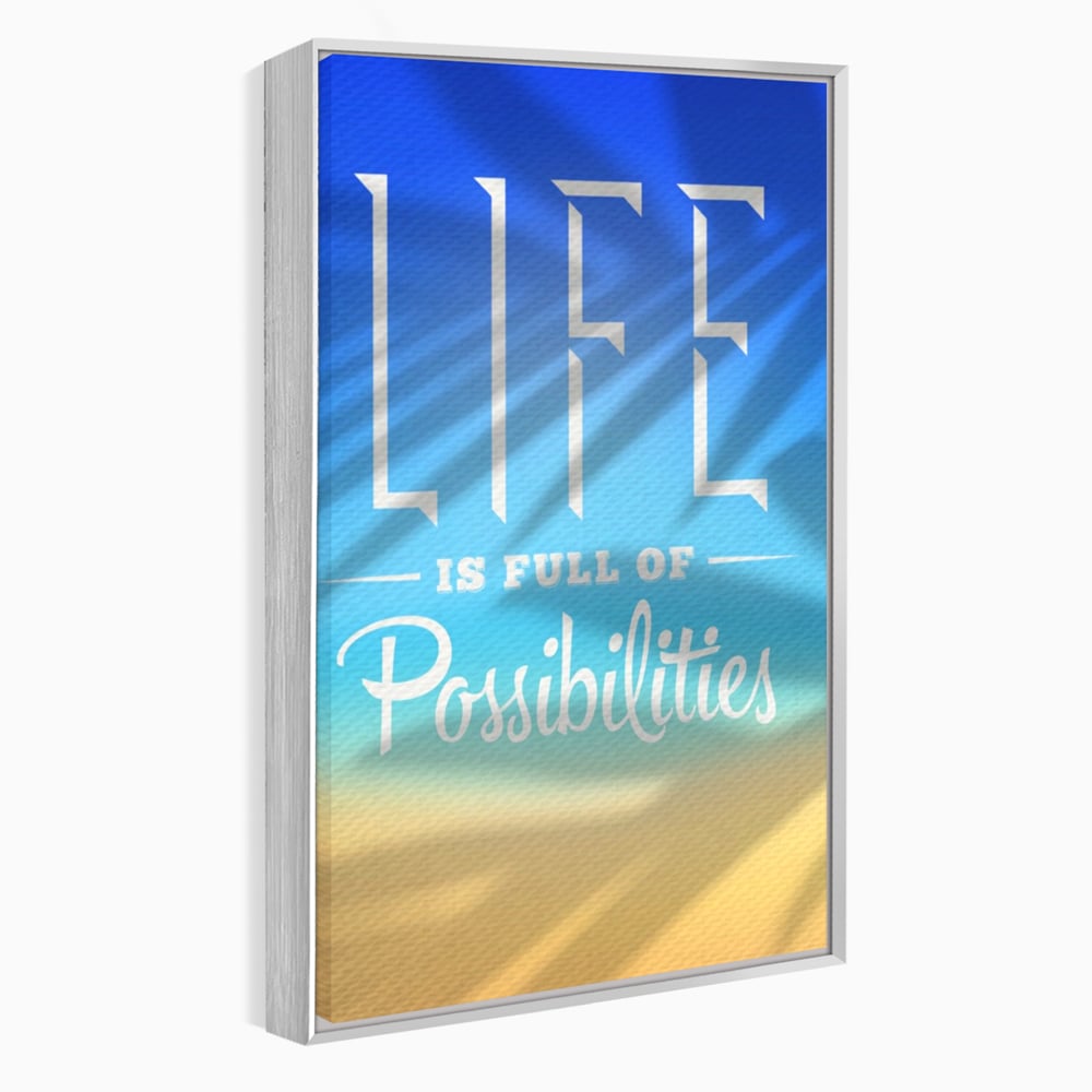 Tablou Canvas Premium LuxCanva® A1360, Possibilities Life , Living, Motivational, Munca, Inspirational, Birou, Culori Vibrante