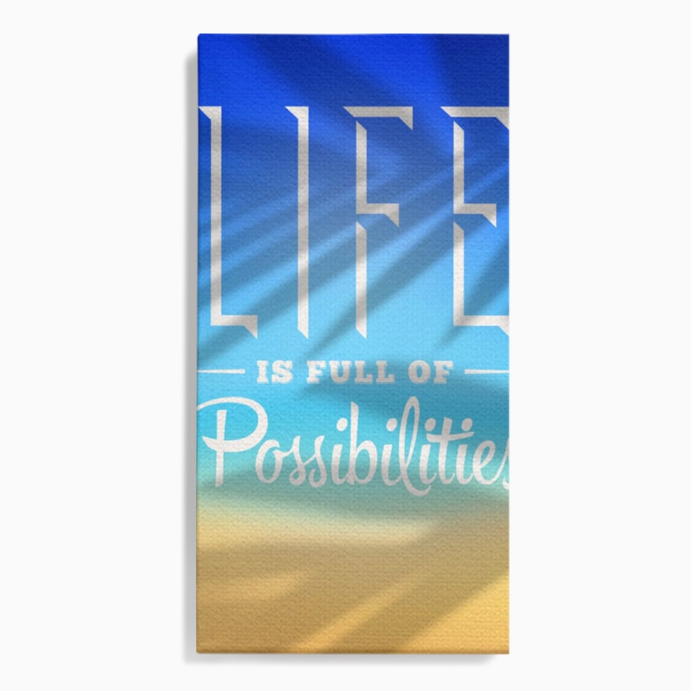 Tablou Canvas Premium LuxCanva® A1360, Possibilities Life , Living, Motivational, Munca, Inspirational, Birou, Culori Vibrante