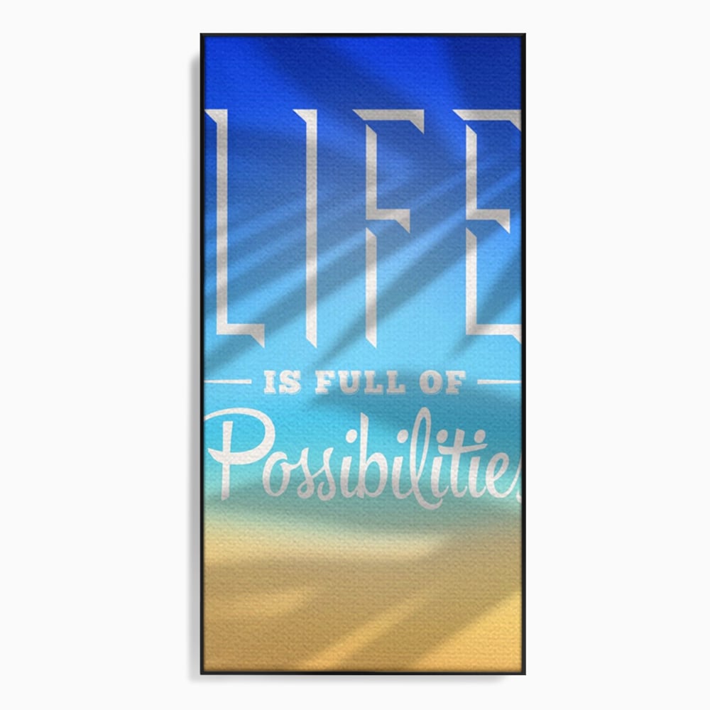 Tablou Canvas Premium LuxCanva® A1360, Possibilities Life , Living, Motivational, Munca, Inspirational, Birou, Culori Vibrante