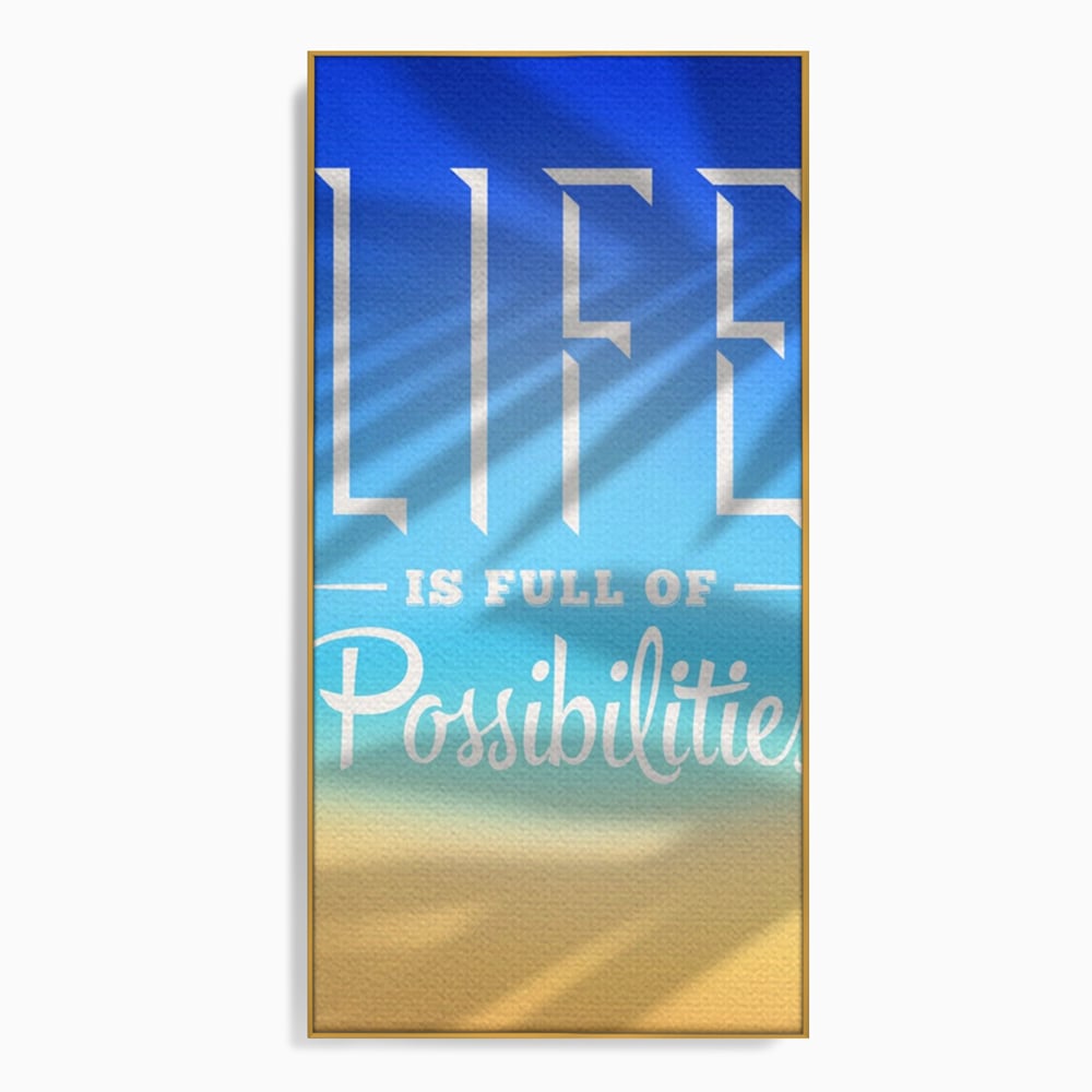 Tablou Canvas Premium LuxCanva® A1360, Possibilities Life , Living, Motivational, Munca, Inspirational, Birou, Culori Vibrante