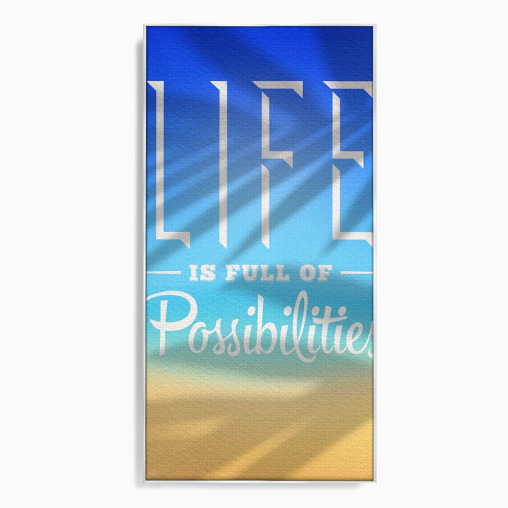Tablou Canvas Premium LuxCanva® A1360, Possibilities Life , Living, Motivational, Munca, Inspirational, Birou, Culori Vibrante