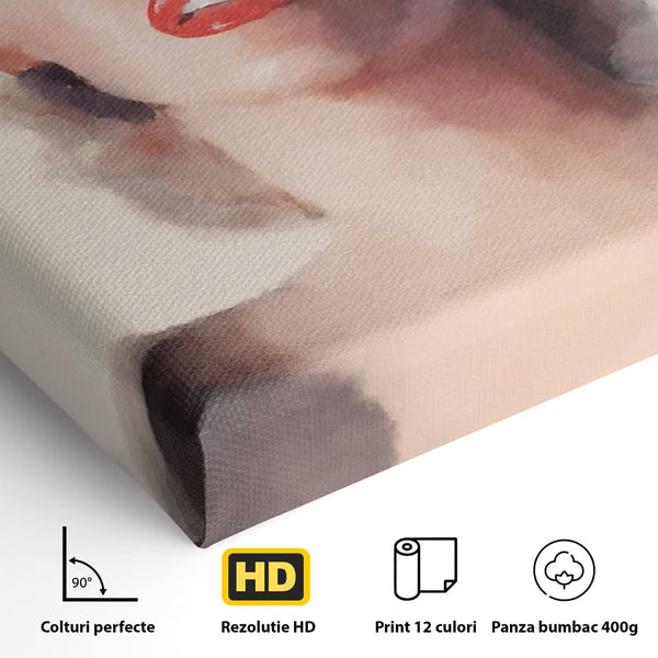 Tablou Canvas Premium LuxCanva® A1361, Marilyn Monroe ,  Living, Actrita, Sex Simbol, Diva, Cantareata, Dressing, Culori Vibrante