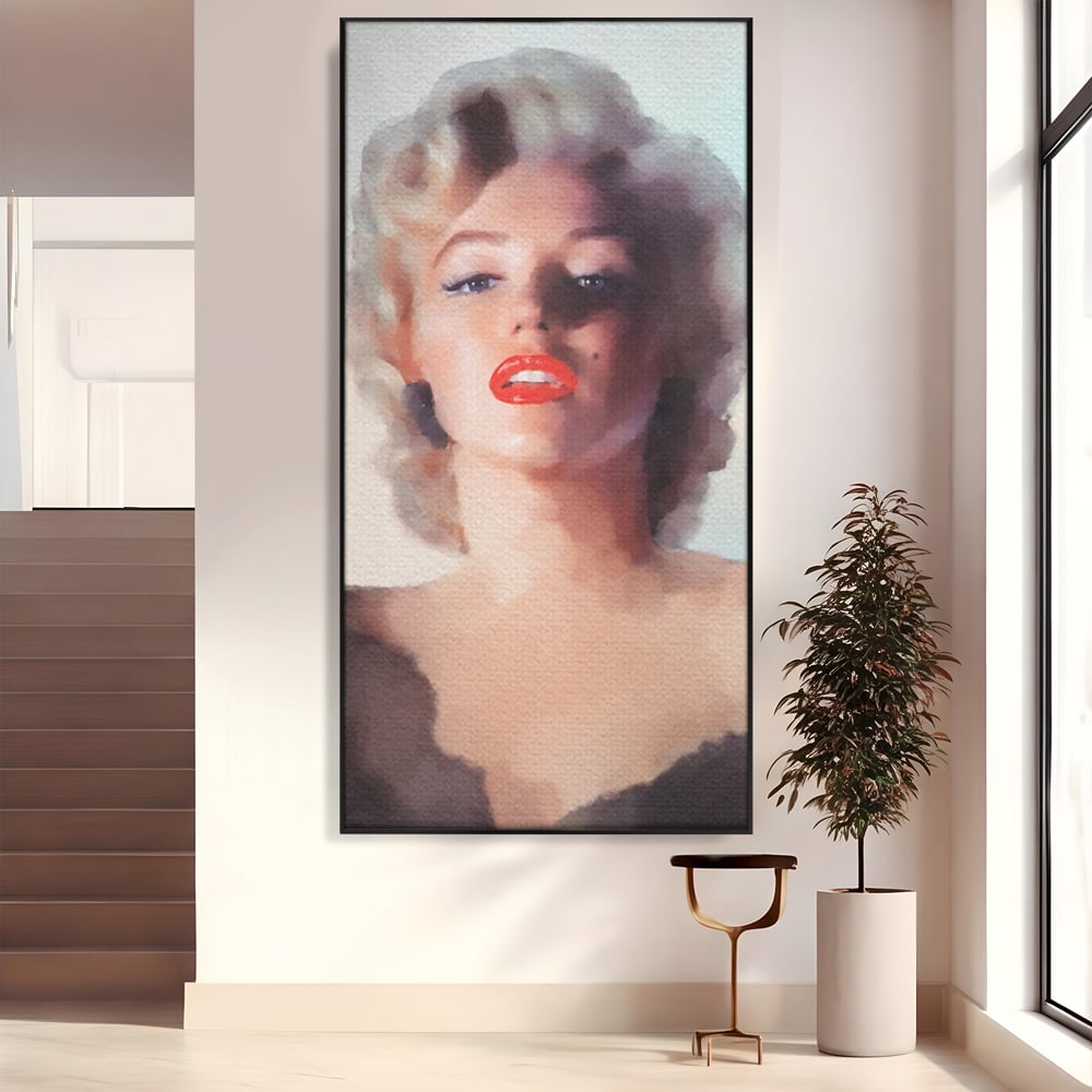 Tablou Canvas Premium LuxCanva® A1361, Marilyn Monroe ,  Living, Actrita, Sex Simbol, Diva, Cantareata, Dressing, Culori Vibrante