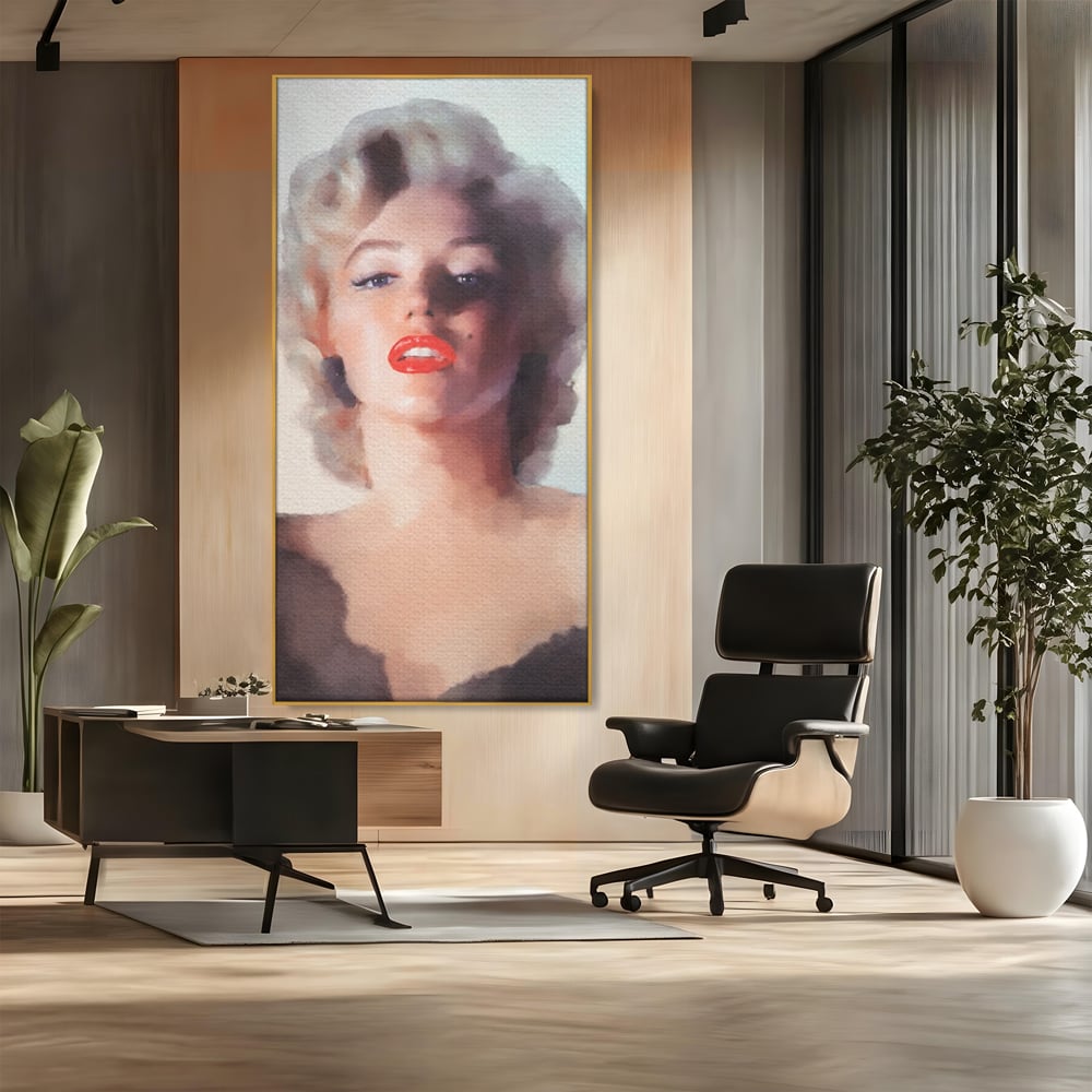 Tablou Canvas Premium LuxCanva® A1361, Marilyn Monroe ,  Living, Actrita, Sex Simbol, Diva, Cantareata, Dressing, Culori Vibrante