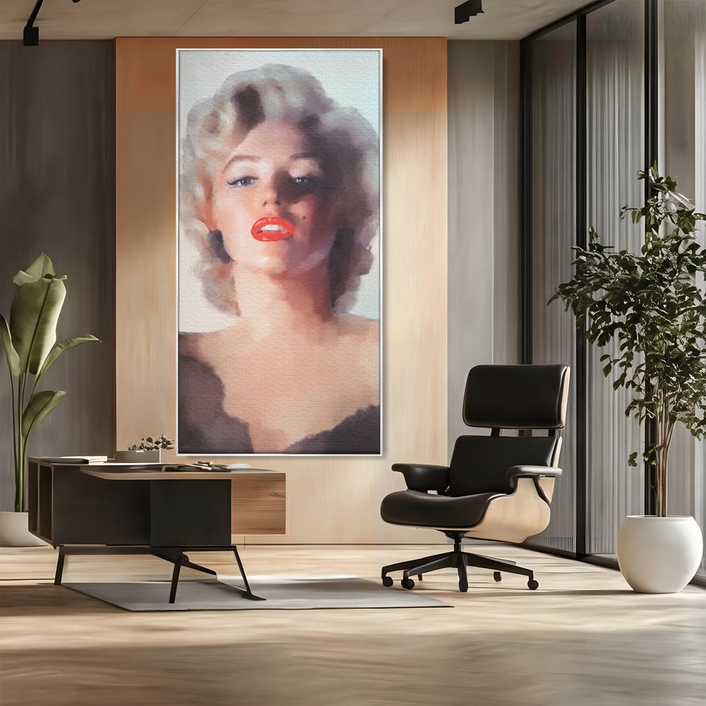 Tablou Canvas Premium LuxCanva® A1361, Marilyn Monroe ,  Living, Actrita, Sex Simbol, Diva, Cantareata, Dressing, Culori Vibrante