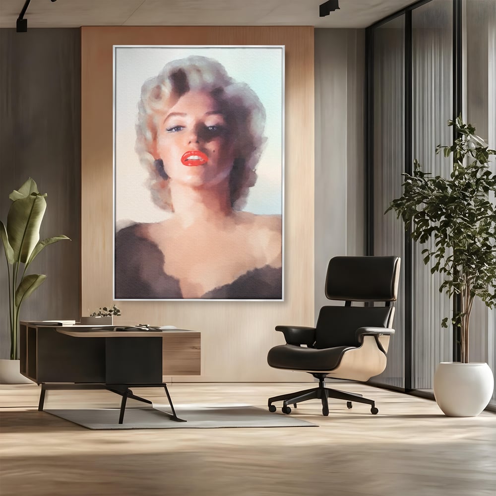 Tablou Canvas Premium LuxCanva® A1361, Marilyn Monroe ,  Living, Actrita, Sex Simbol, Diva, Cantareata, Dressing, Culori Vibrante