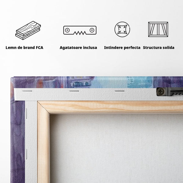 Tablou Canvas Premium LuxCanva® A1364, Orange Car , Living, Masina, Portocaliu, Oras, Dormitor, Culori Vibrante