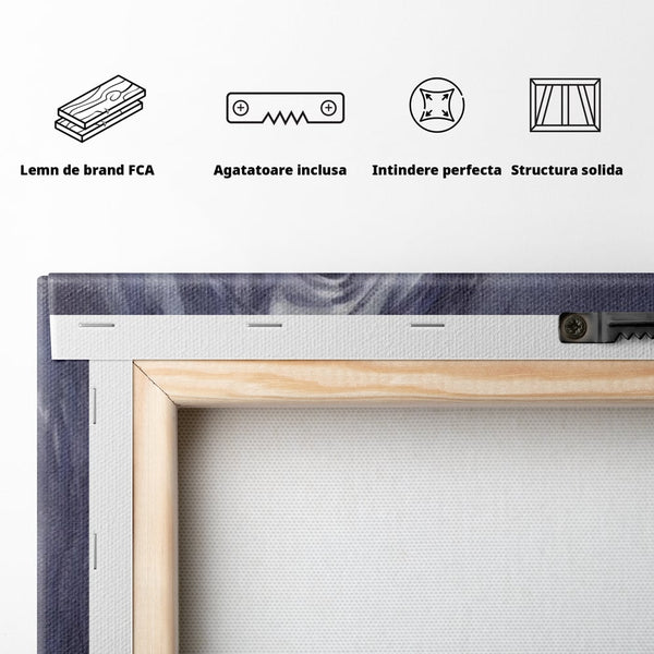 Tablou Canvas Premium LuxCanva® A1365, Calul Gri , Living, Animal, Portret, Mamifer, Dormitor, Culori Vibrante