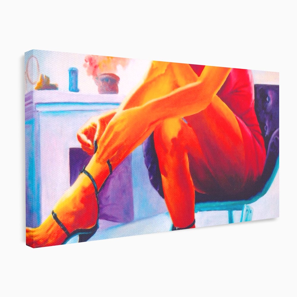 Tablou Canvas Premium, LuxCanva® A1368, Sexy Legs , Living, Femeie, Picioare, Frumusete, Senzual, Dressing, Culori Vibrante