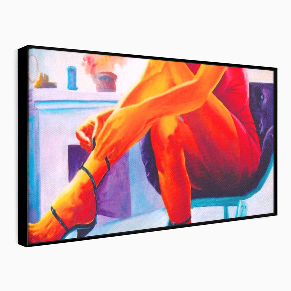 Tablou Canvas Premium, LuxCanva® A1368, Sexy Legs , Living, Femeie, Picioare, Frumusete, Senzual, Dressing, Culori Vibrante