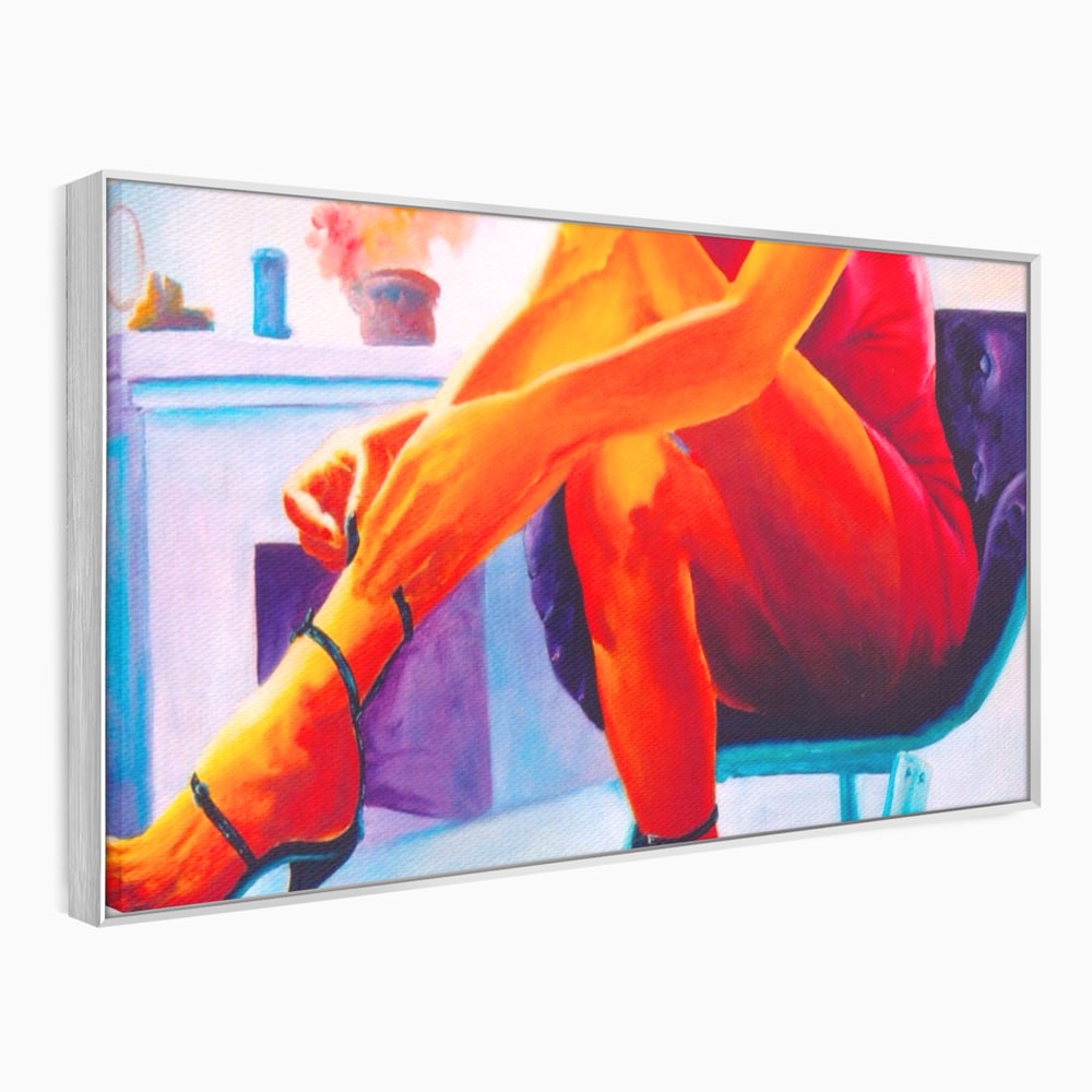 Tablou Canvas Premium, LuxCanva® A1368, Sexy Legs , Living, Femeie, Picioare, Frumusete, Senzual, Dressing, Culori Vibrante