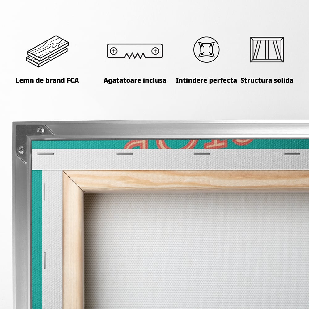 Tablou Canvas Premium LuxCanva® A1370, Stop Wishing, Start Doing , Birou, Succes, Motivatie, Munca, Dorinta, Culori Vibrante