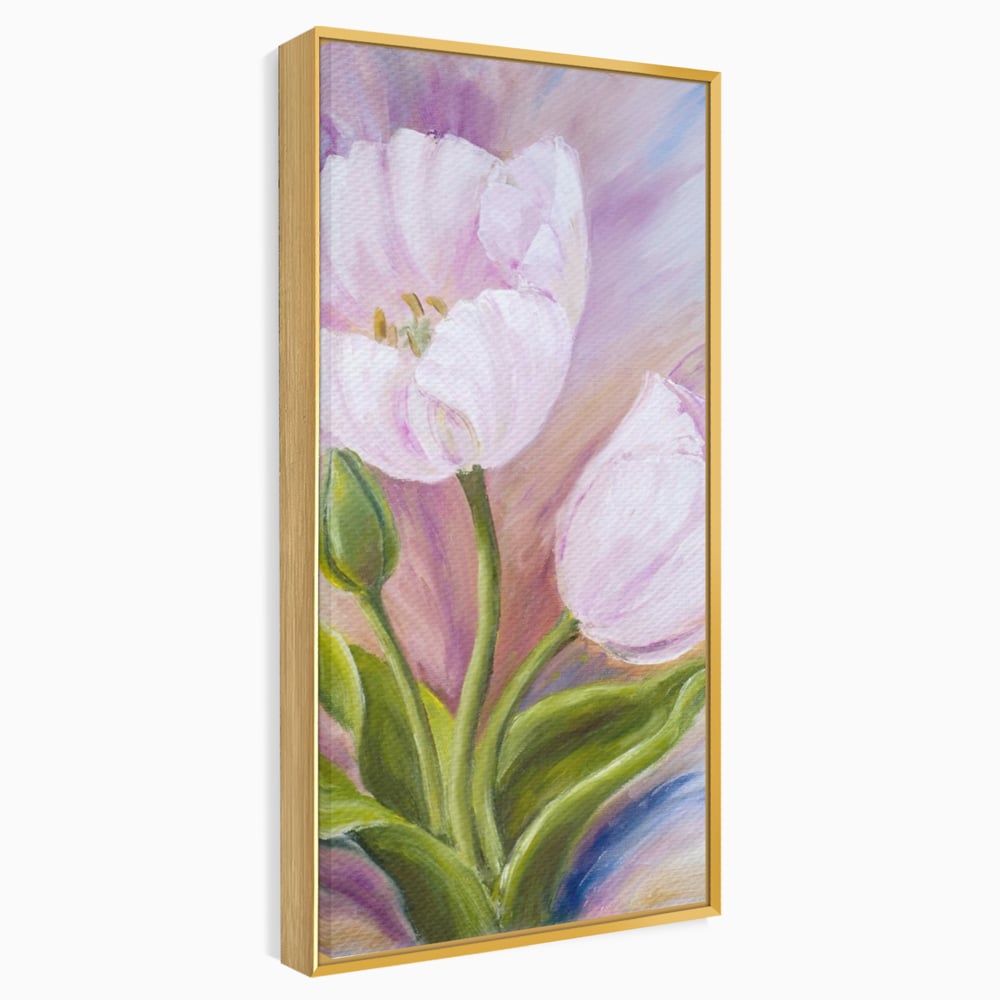 Tablou Canvas Premium LuxCanva® A1371, Pink Tulip , Dormitor, Lalea, Floare, Planta, Living, Culori Vibrante