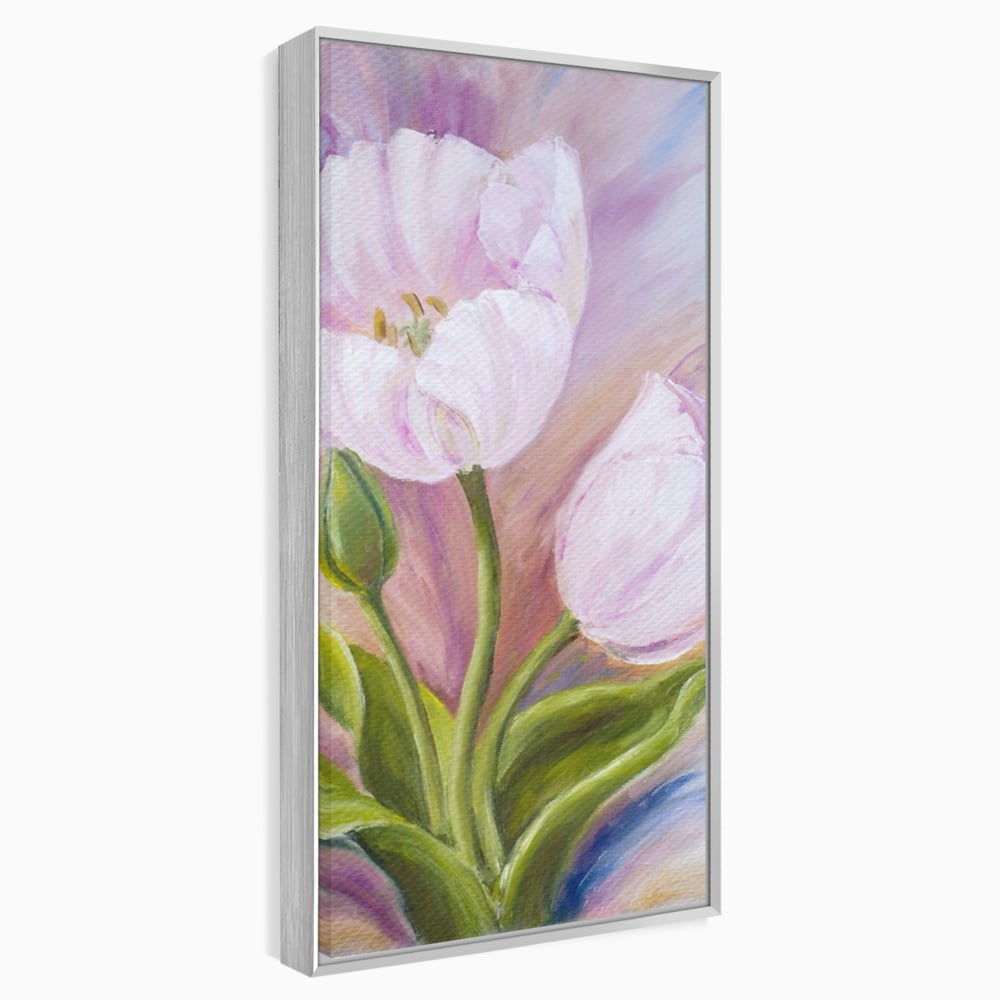 Tablou Canvas Premium LuxCanva® A1371, Pink Tulip , Dormitor, Lalea, Floare, Planta, Living, Culori Vibrante