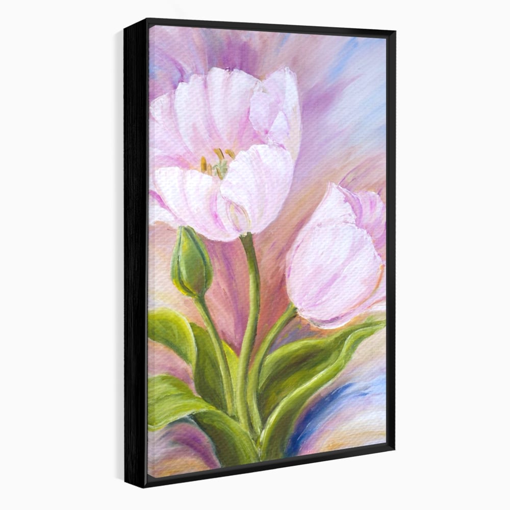 Tablou Canvas Premium LuxCanva® A1371, Pink Tulip , Dormitor, Lalea, Floare, Planta, Living, Culori Vibrante