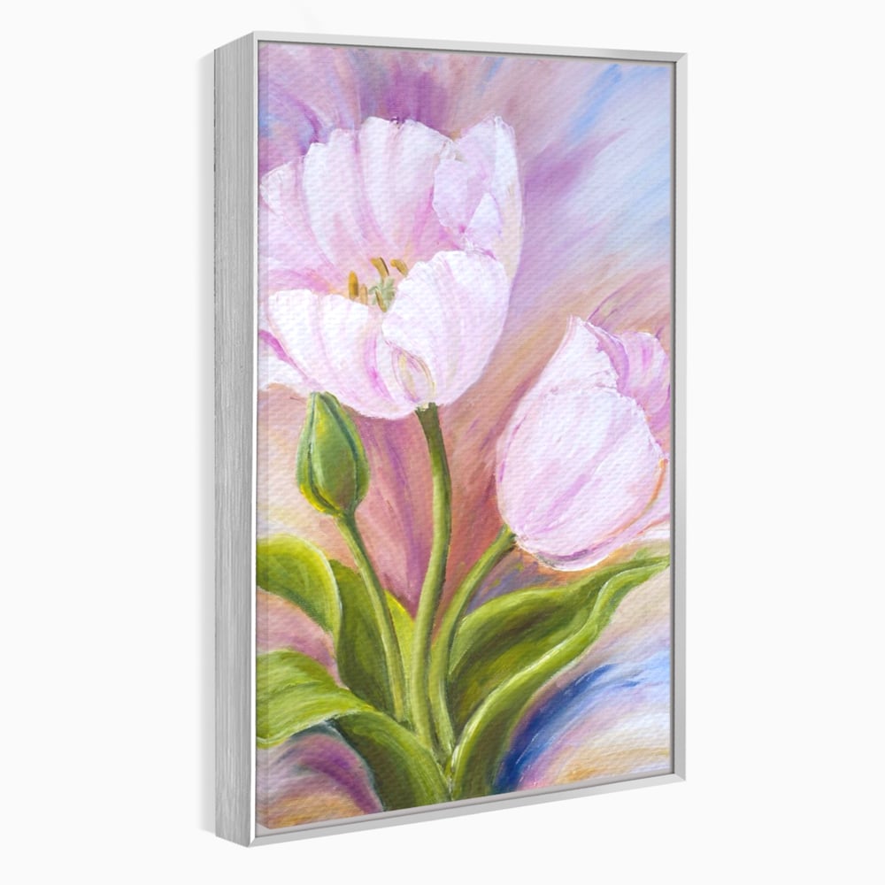 Tablou Canvas Premium LuxCanva® A1371, Pink Tulip , Dormitor, Lalea, Floare, Planta, Living, Culori Vibrante