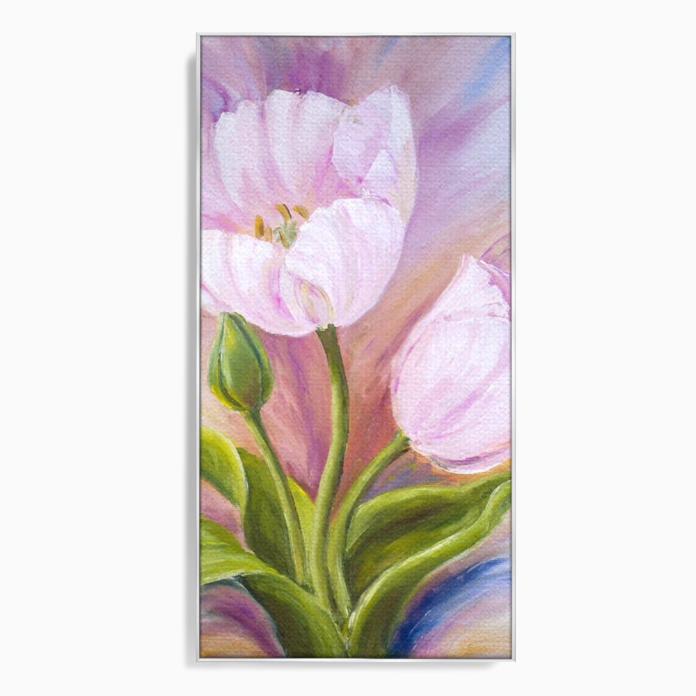 Tablou Canvas Premium LuxCanva® A1371, Pink Tulip , Dormitor, Lalea, Floare, Planta, Living, Culori Vibrante